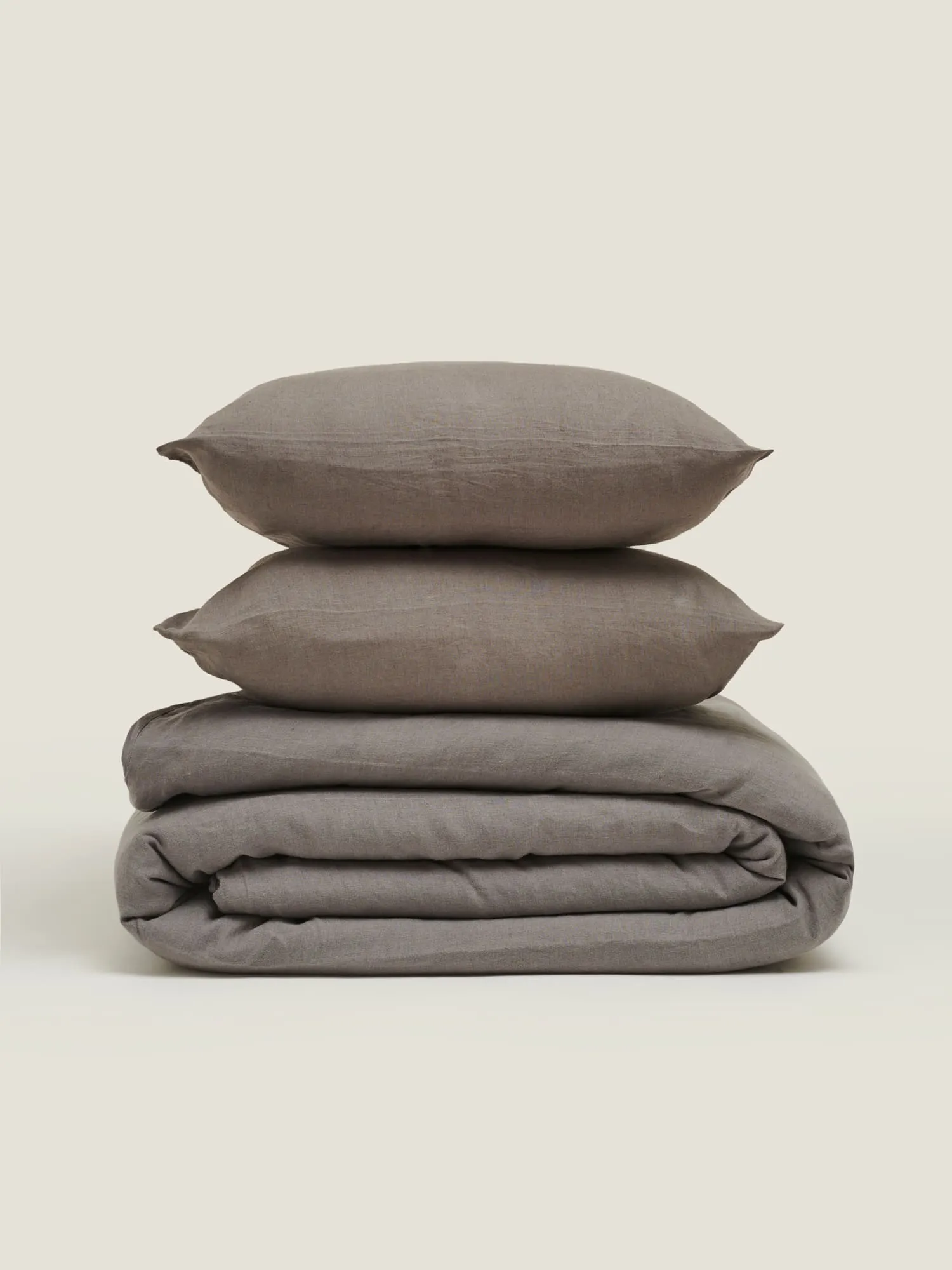 100% Linen Duvet Set in Storm