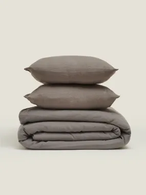 100% Linen Duvet Set in Storm