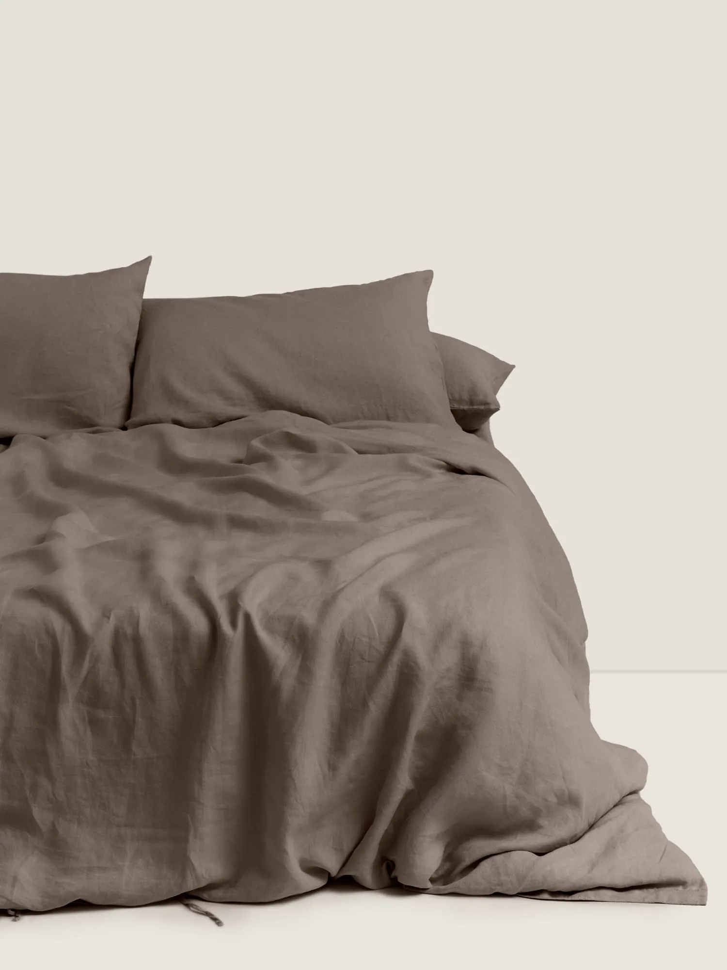 100% Linen Duvet Set in Storm