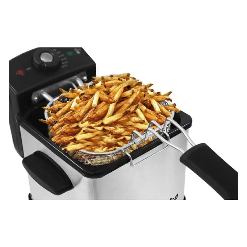 1000W Portable Kitchen Stainless Steel Basket Deep Fryer Hd3301