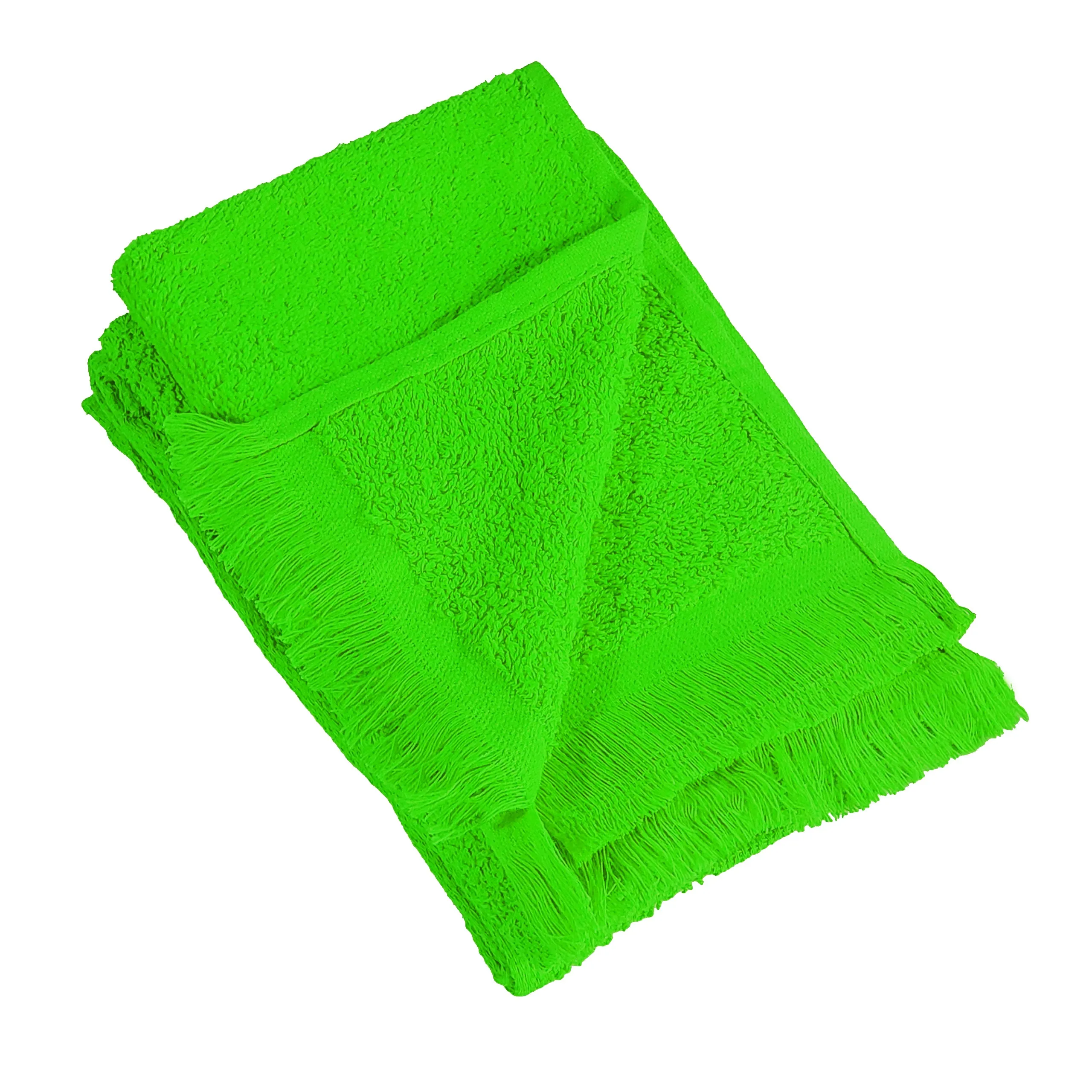 11" x 18 Velour Fringed Fingertip Towels by the Dozen - Colors