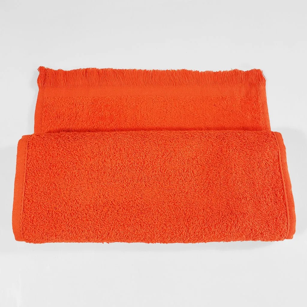 11" x 18 Velour Fringed Fingertip Towels by the Dozen - Colors