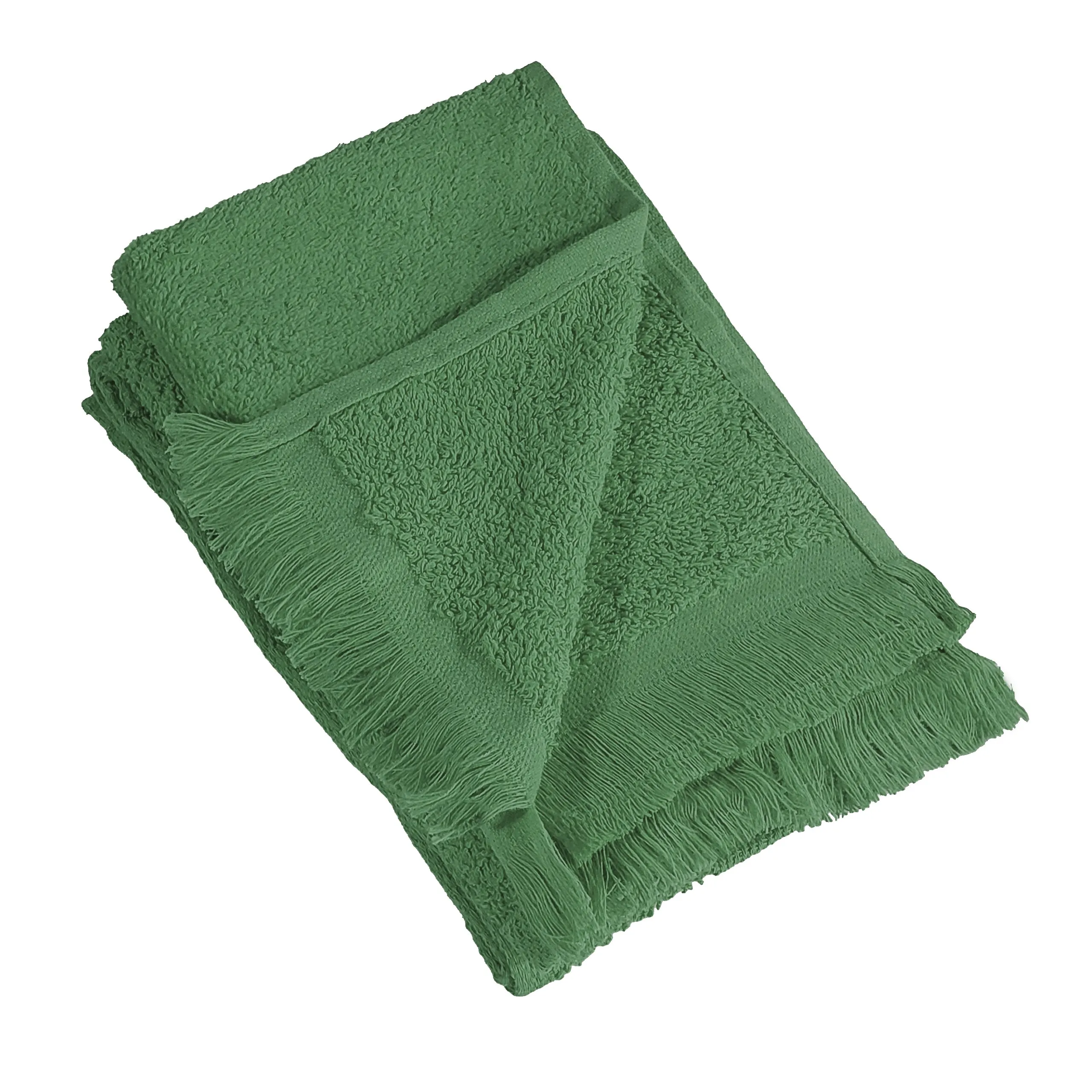 11" x 18 Velour Fringed Fingertip Towels by the Dozen - Colors