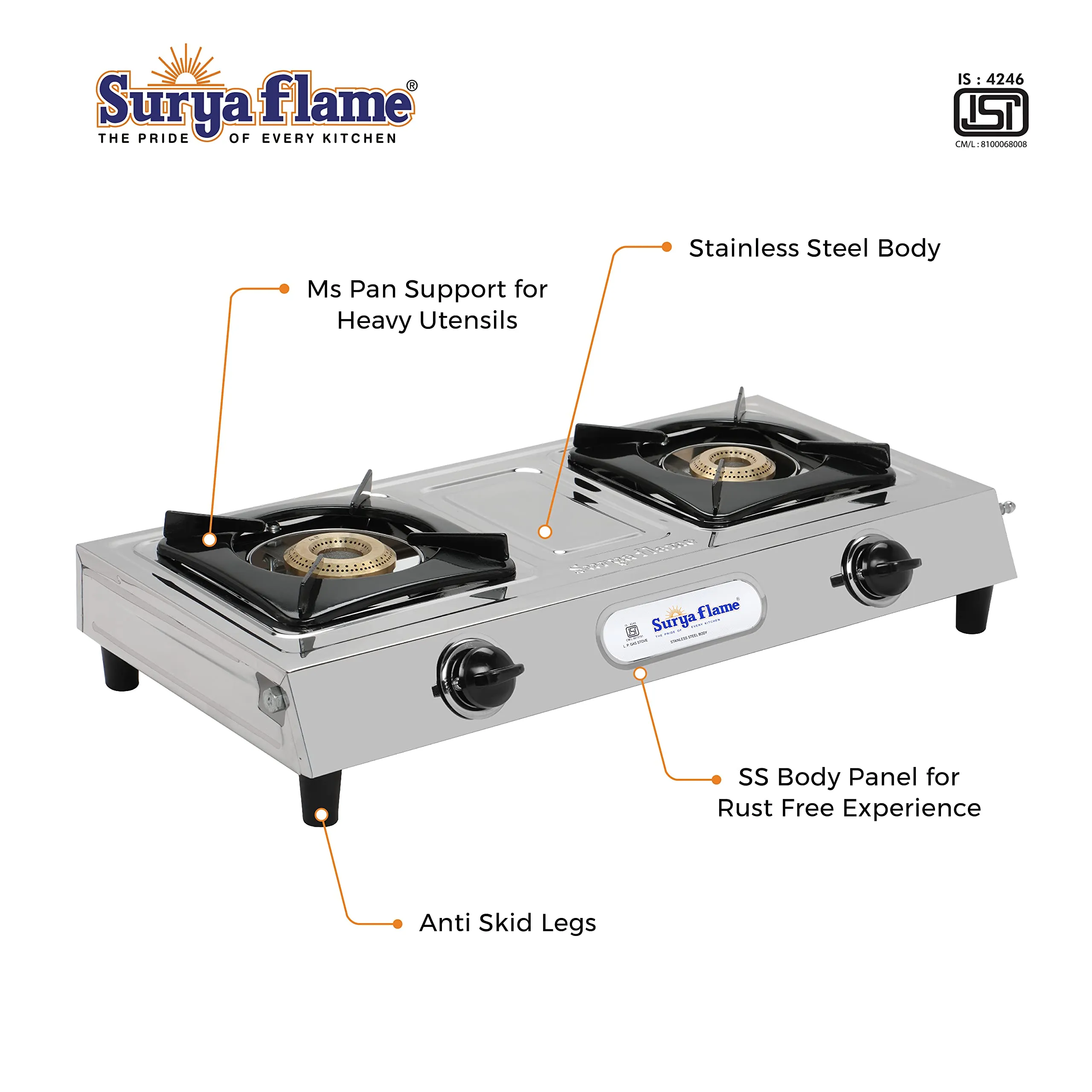 2 SF LPG STOVE 2B VENU..