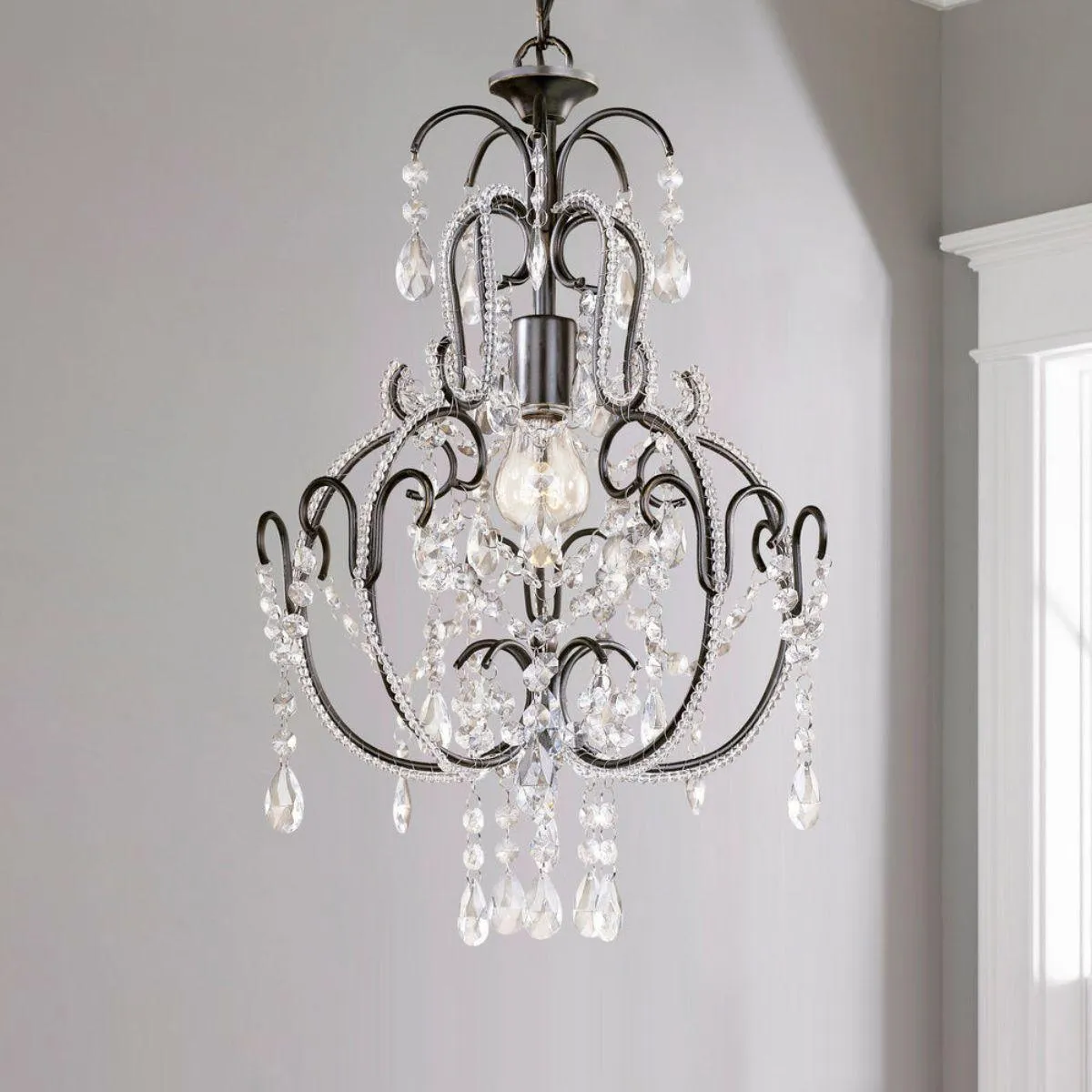 20 in. Chandelier Bronze finish