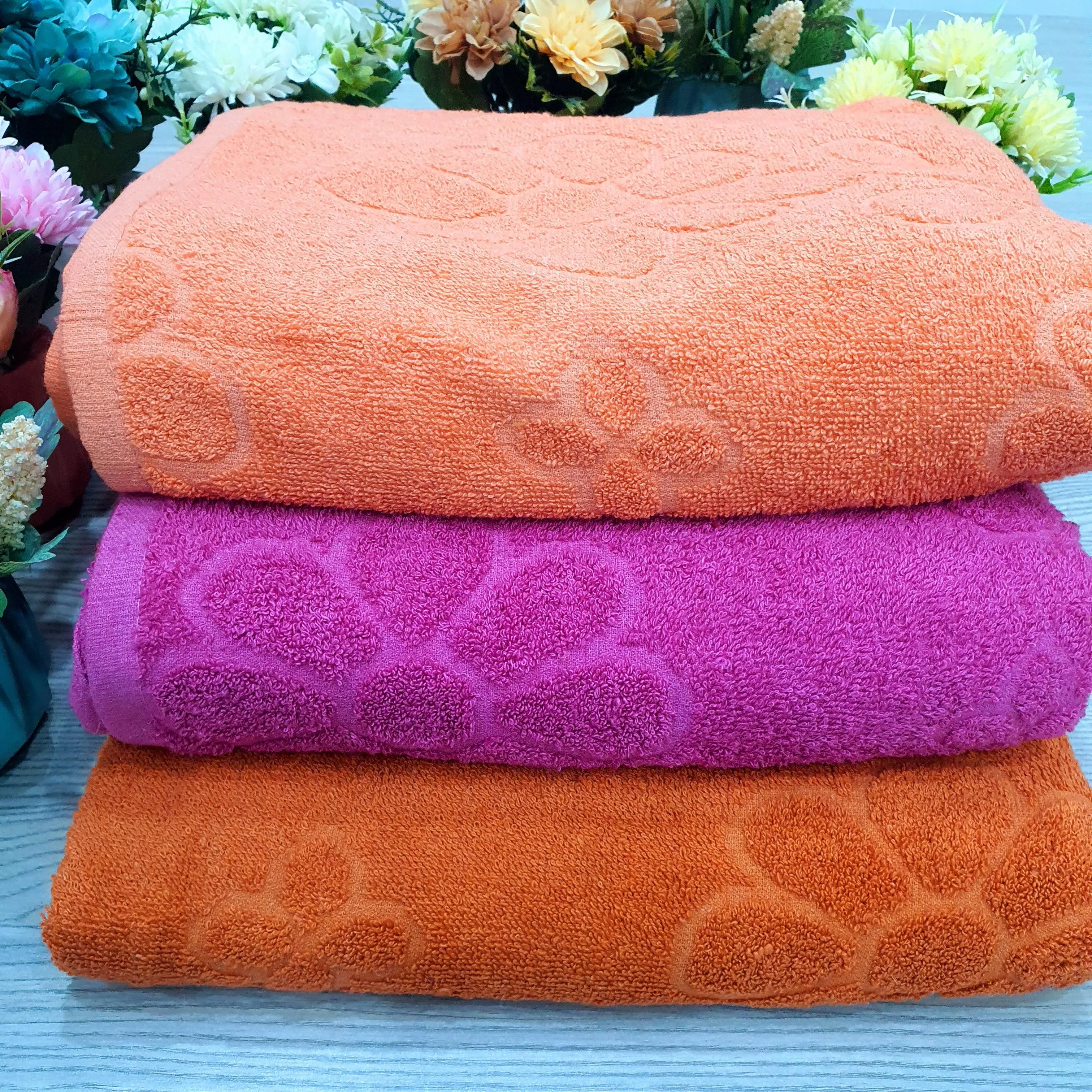 3 Jacquard Hand Towel Bundle - Medium Size