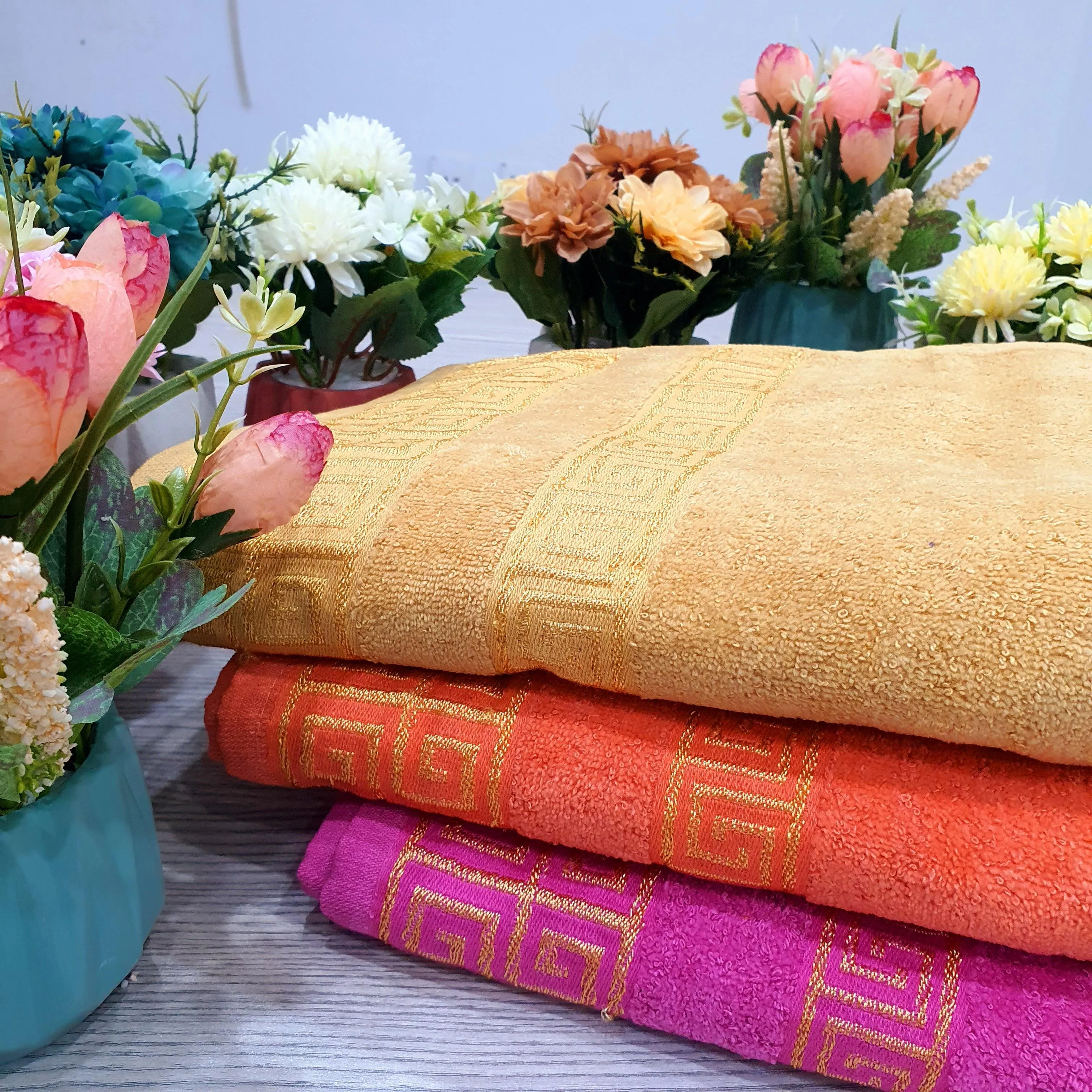 3 Medium Size Towels Bundle- Versage Design