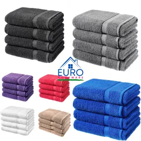 4 X BATH SHEETS 80x140CM 100% COTTON QUALITY BATH TOWELS LARGE SUPER SOFT SHEETS