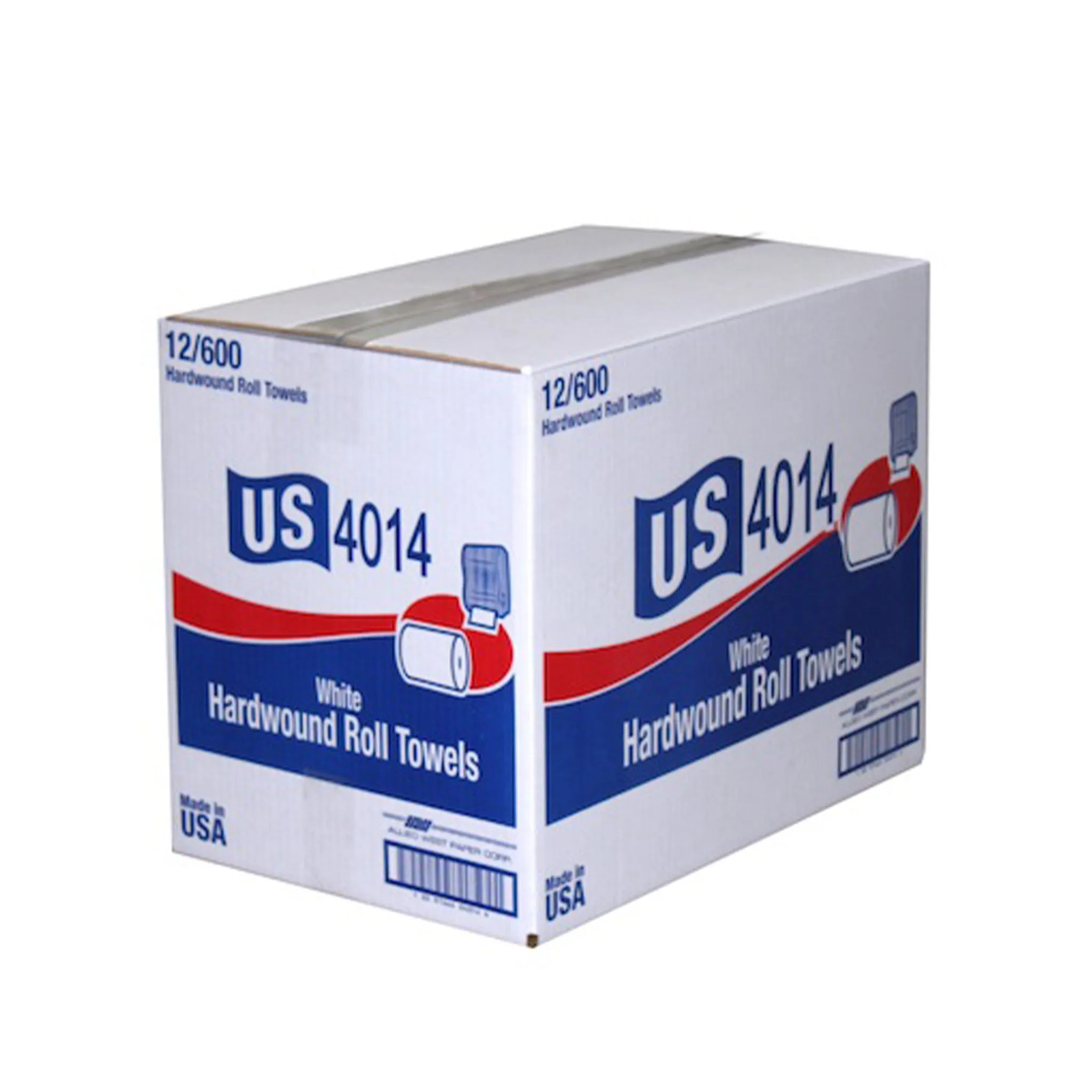 600' US4014 White Roll Towel (12/case)