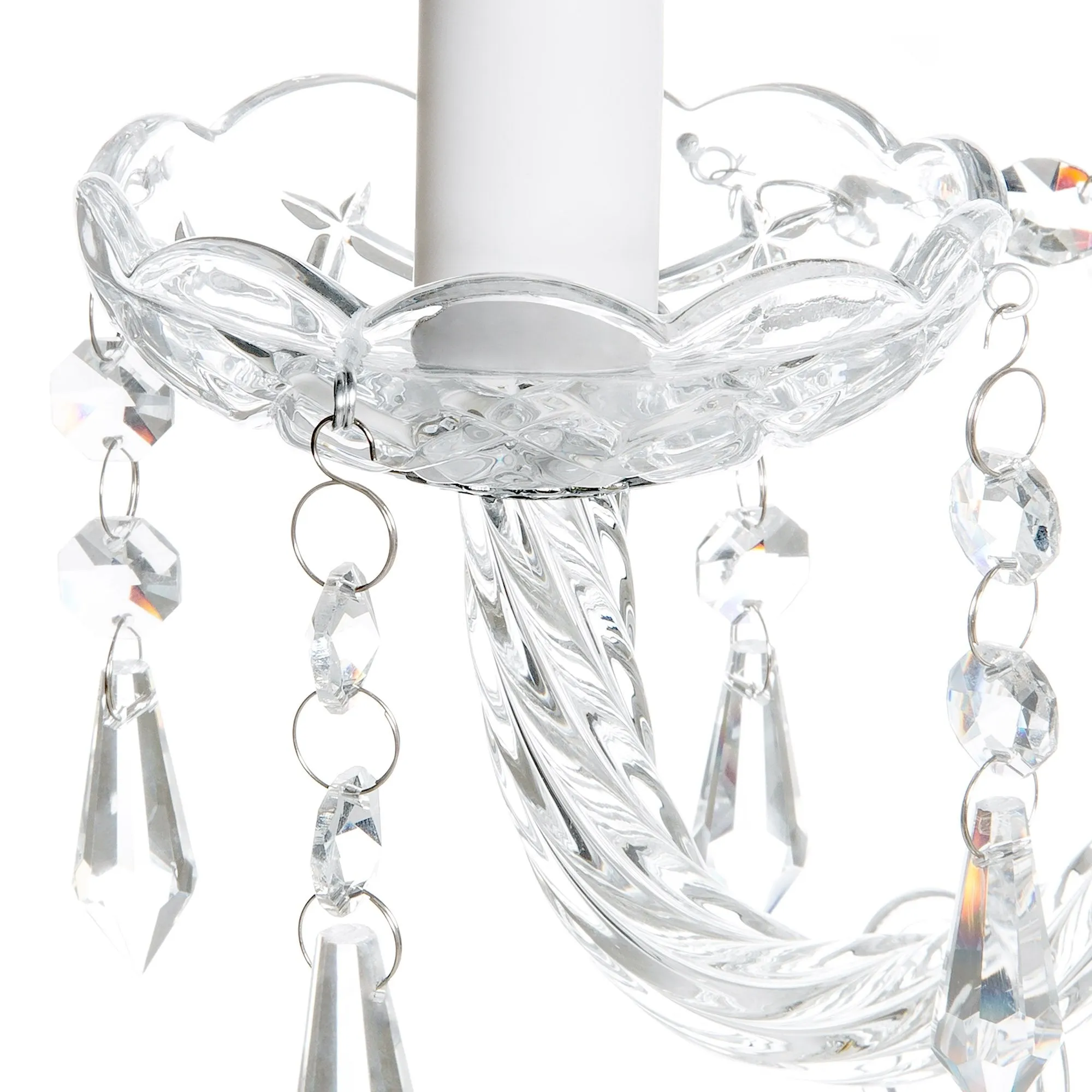 8 Light Crystal Chandelier - Clear