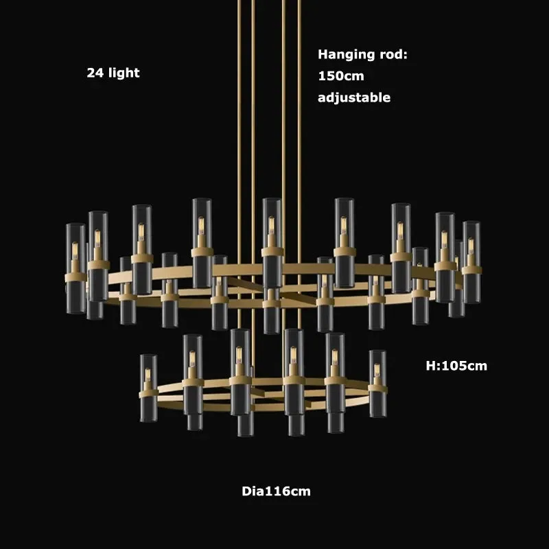 Akolia Ravelle Vintage American Series LED Wall / Hanging Chandelier