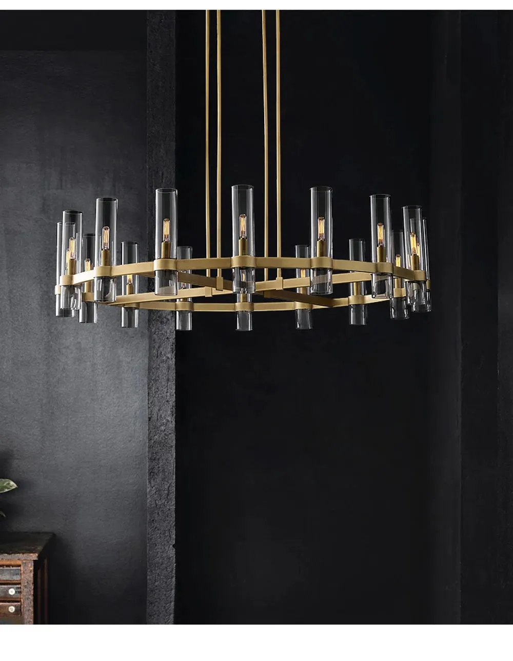 Akolia Ravelle Vintage American Series LED Wall / Hanging Chandelier