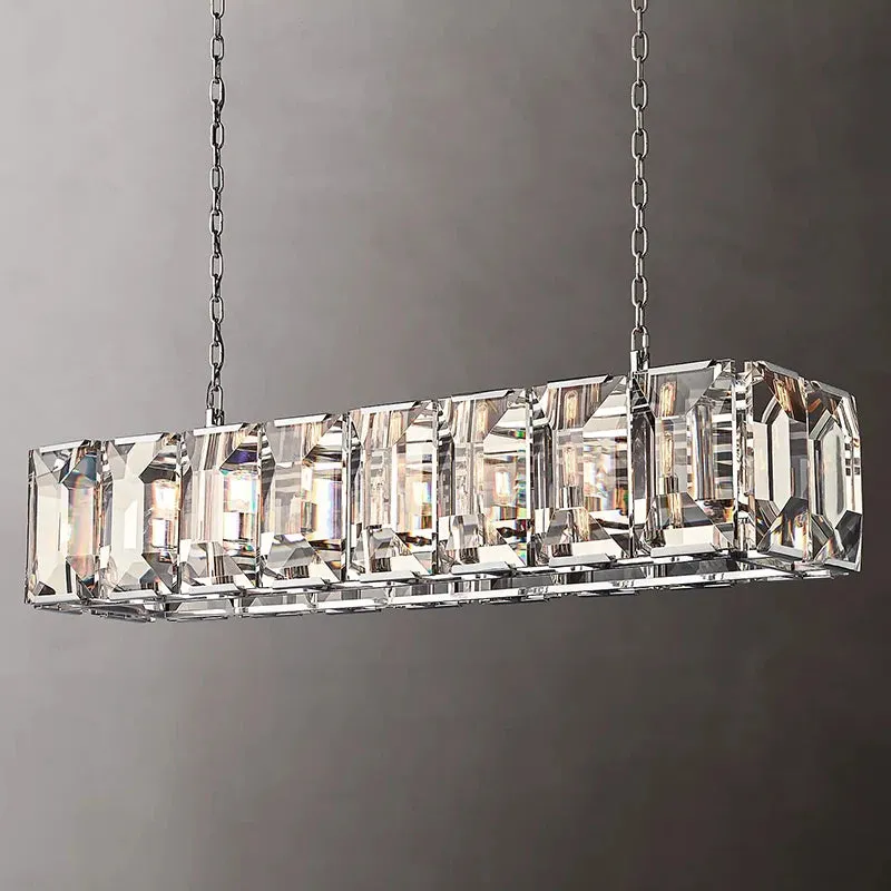 American Dimmable LED Gold Chrome Black Crystal Chandelier Lighting Lustre Hanging Lamps Suspension Luminaire Lampen For Foyer