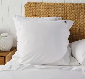 American Pin Point Oxford European Pillowcase White