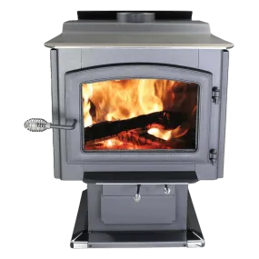 Ashley Hearth AW3200E-P EPA Certified 3,200 sq. ft. Large Pedestal Wood Stove with Blower New