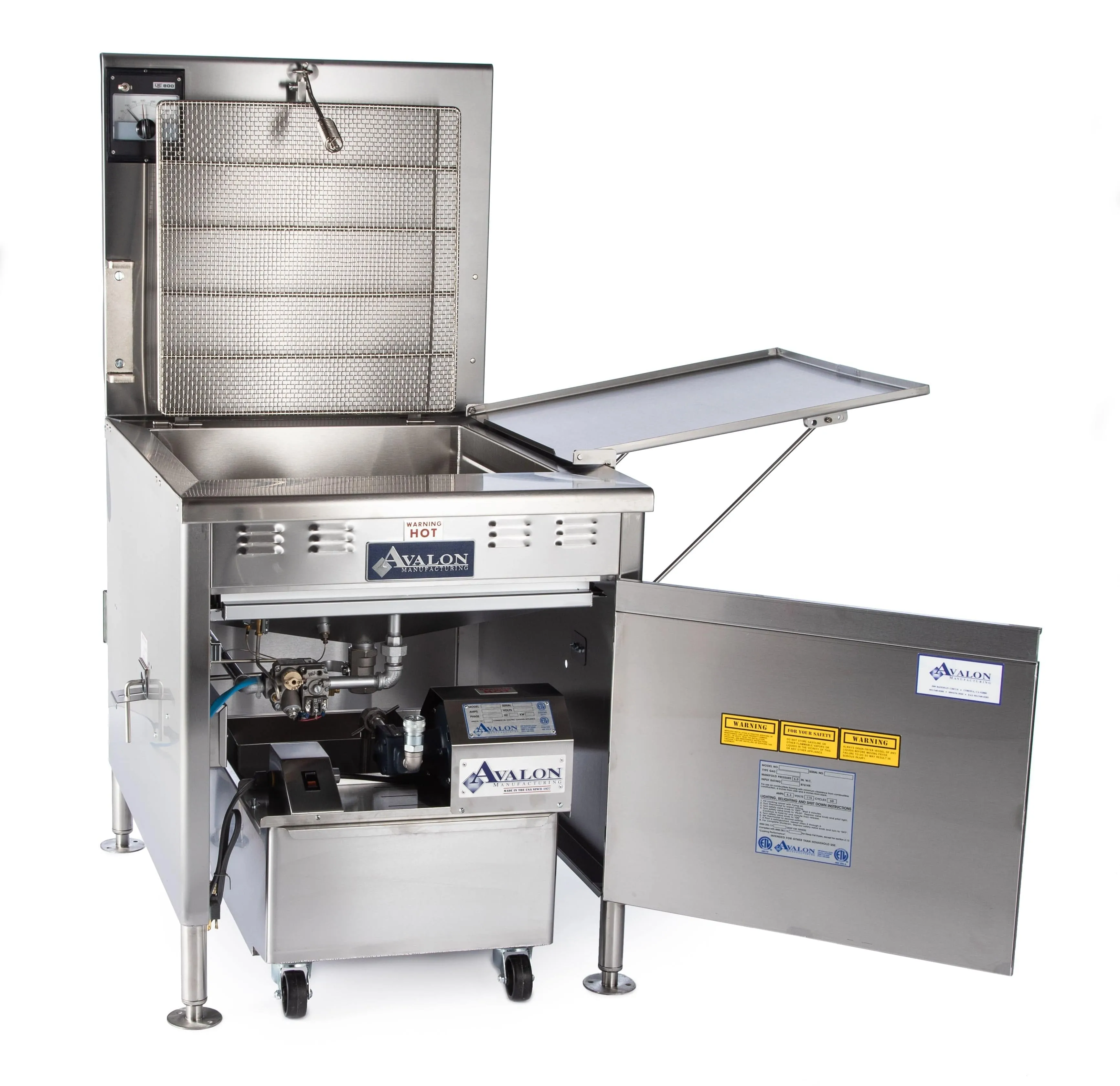 Avalon (ADF24-E) Donut Fryer 24" X 24", Electric (1 phase), Left Side Drain Board