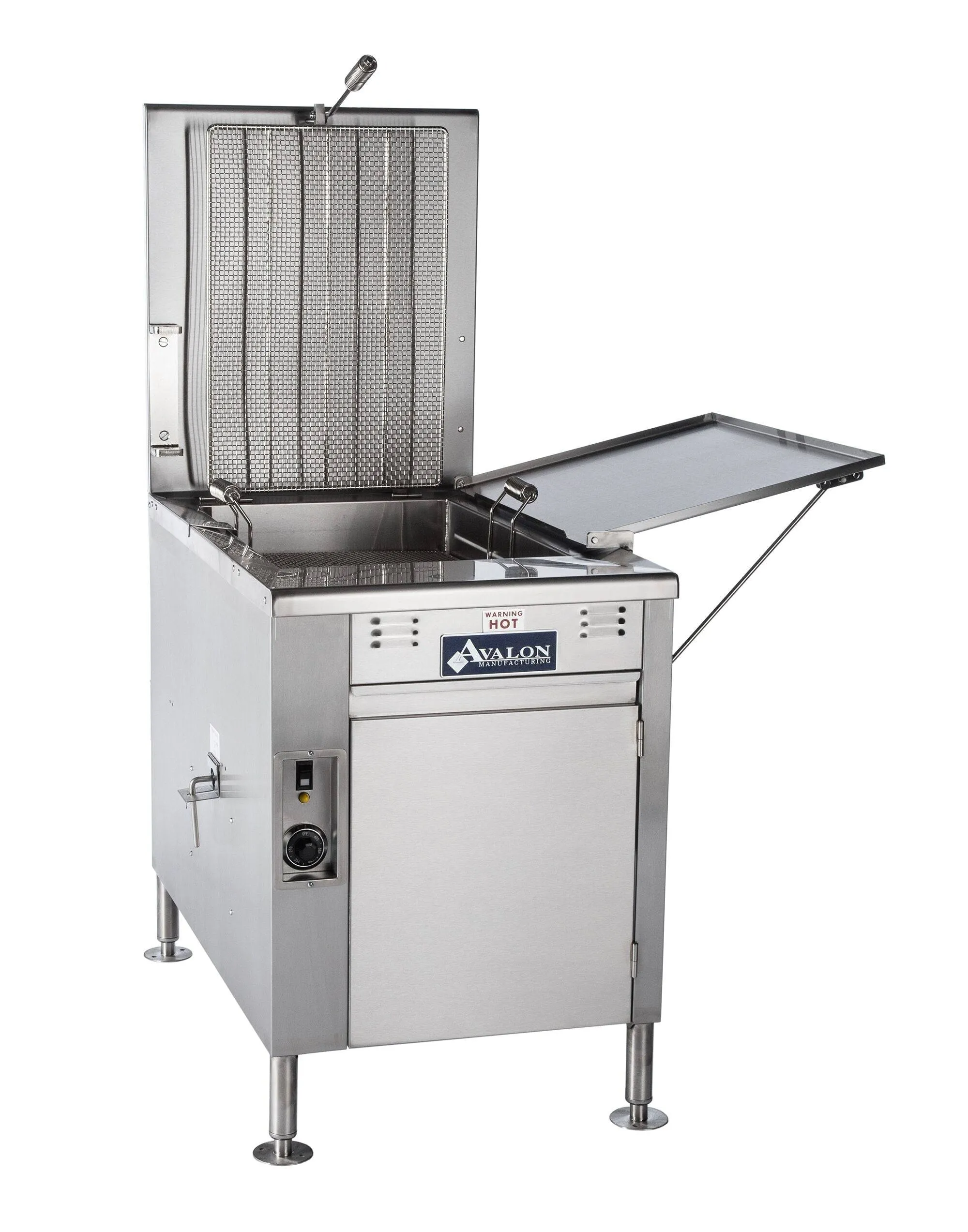 Avalon (ADF26G-BA) 18" x 26" Donut Fryer, Natural Gas, Electronic Ignition, Right Side Drain Board