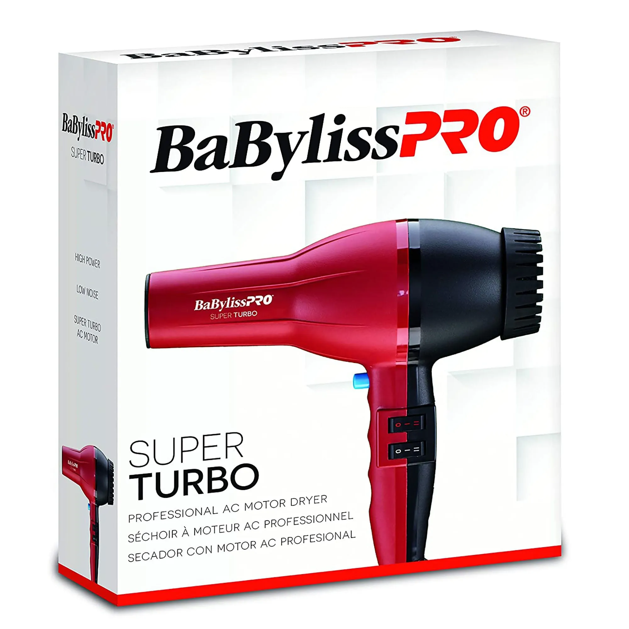 BaBylissPRO Turbo Dryer Red - Item No. B307