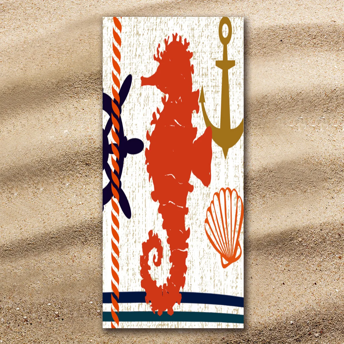 Beachy Seahorse Extra Large Towel