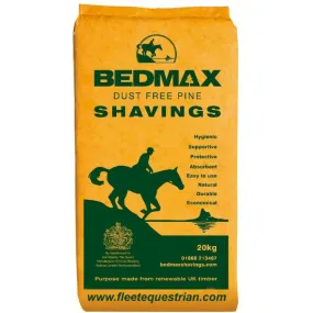 Bedmax Dust Free Pine Shavings Horse Bedding 20kg