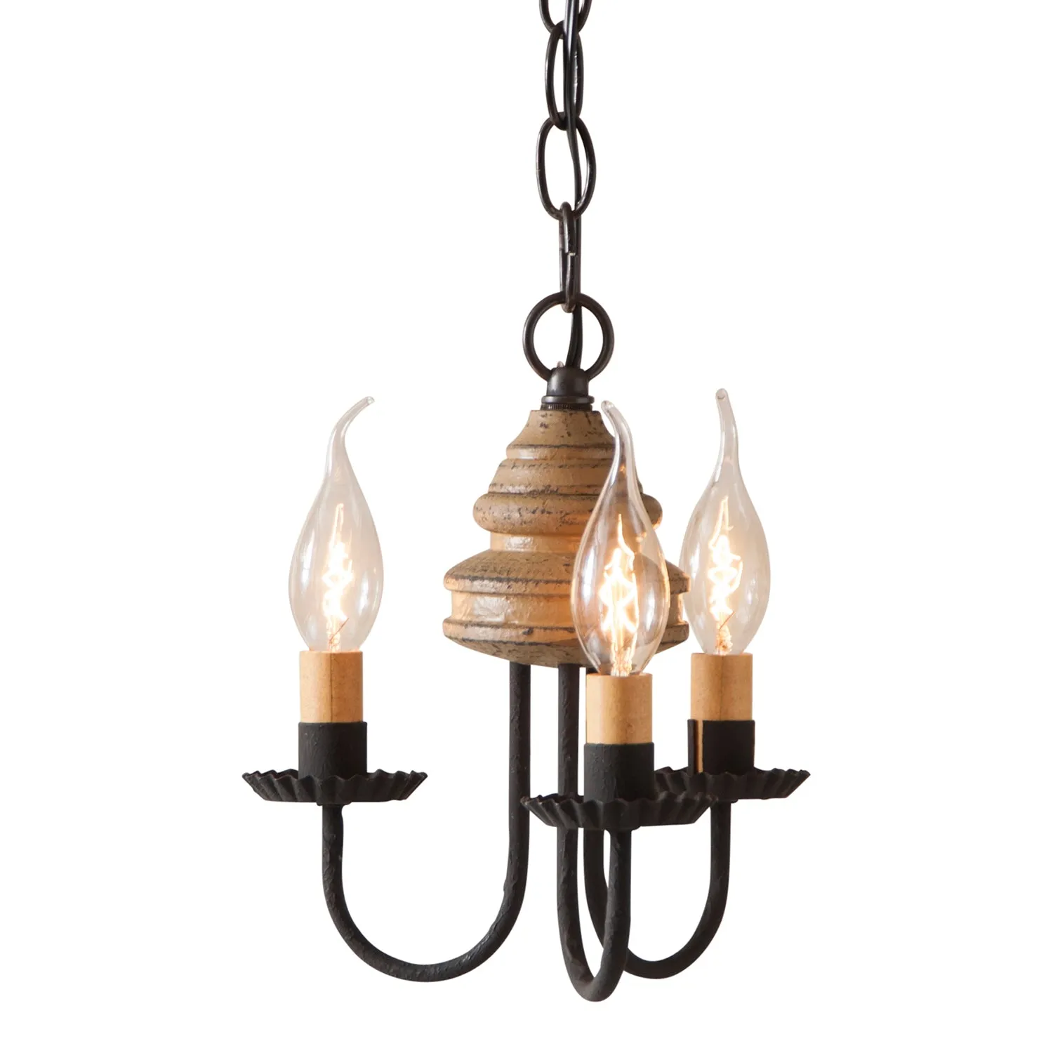 Bellview Wood Chandelier in Americana Pearwood