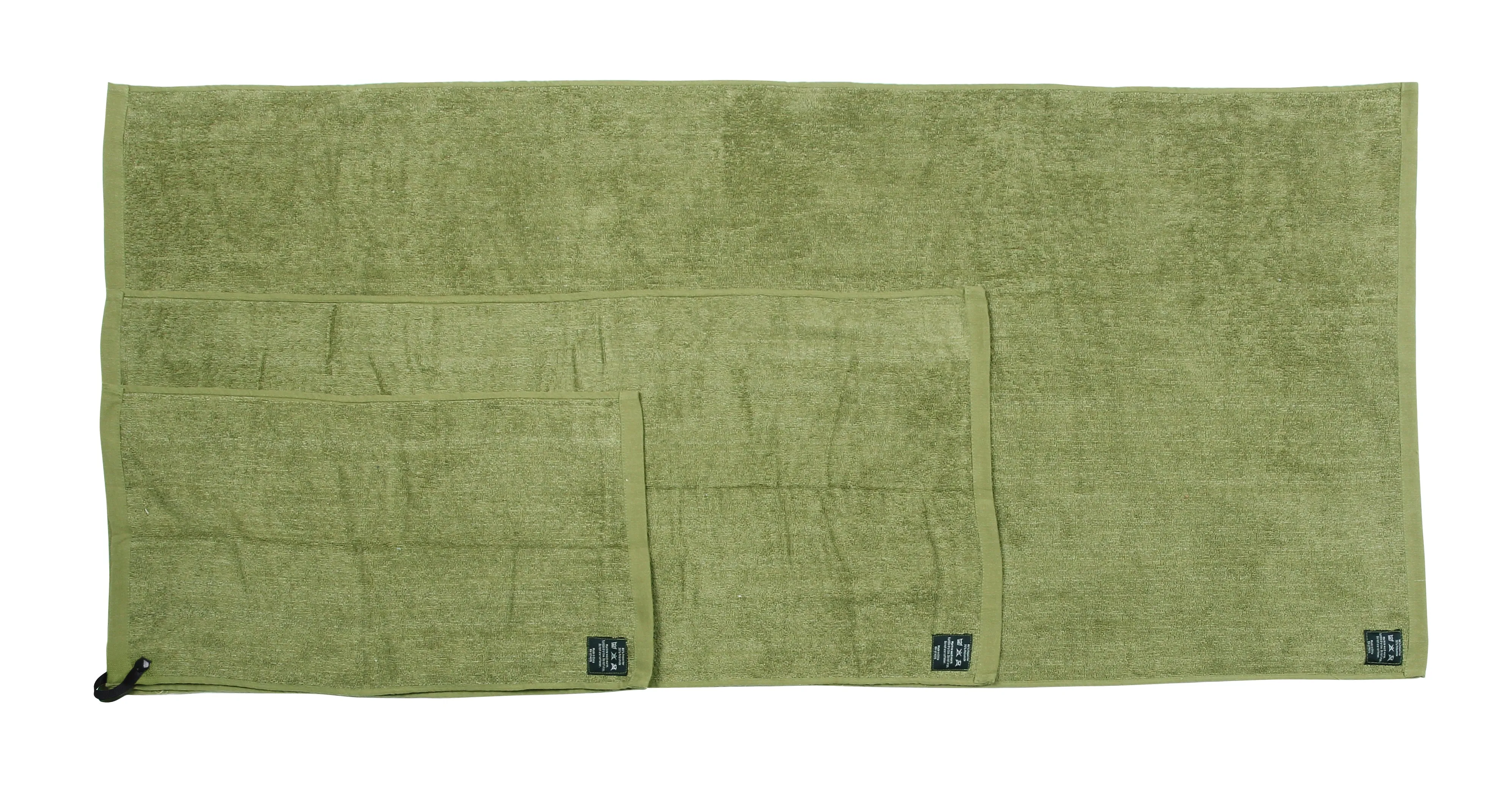 Biospired Homebound Workout Towel with Everplush, Camo Green XL