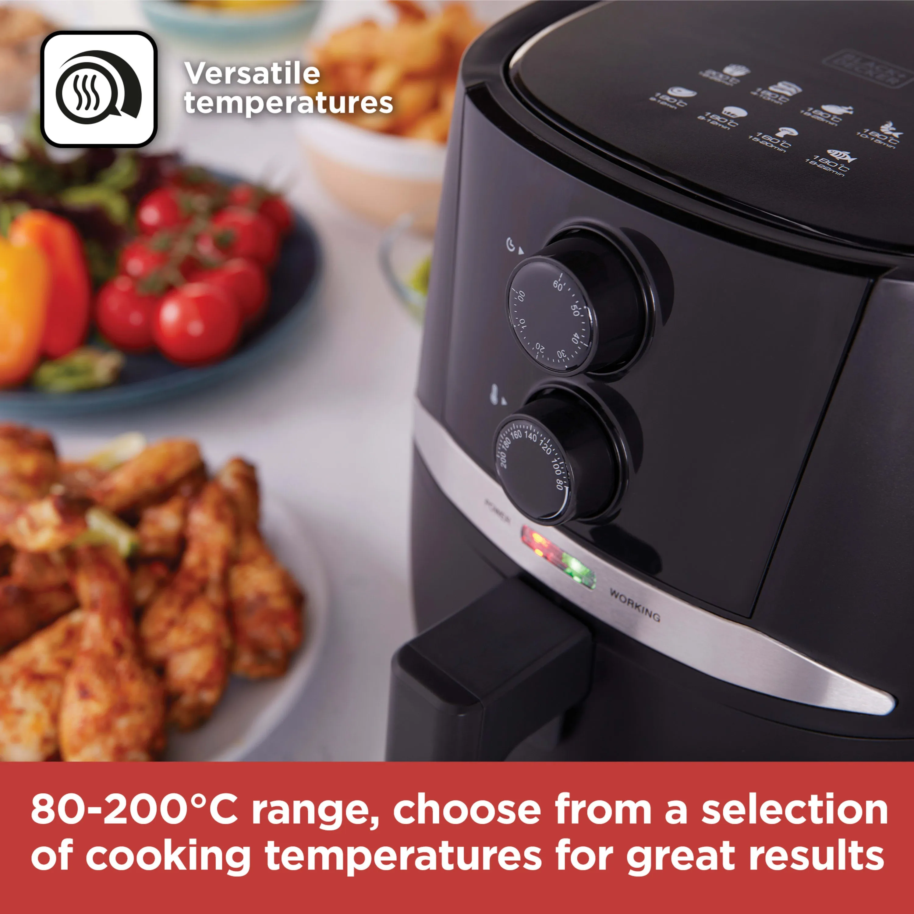 Black And Decker Manual Air fryer 4.3 Litre