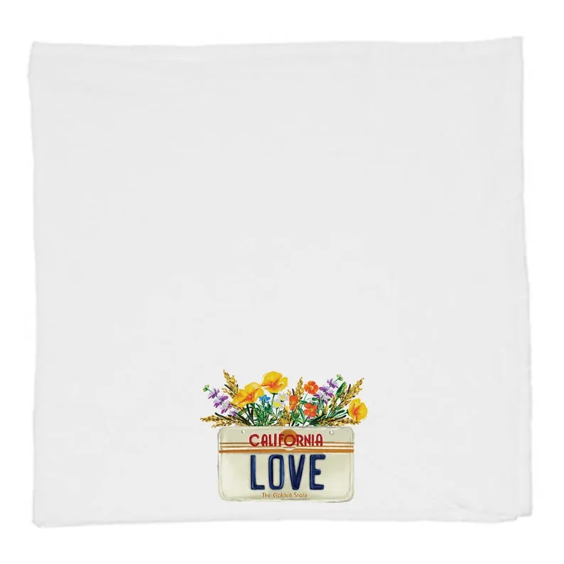 California License Plate Tea Towel