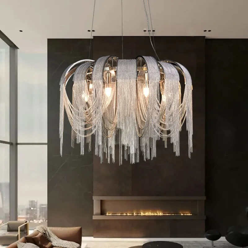 Chain Chandelier: Elegant Lighting Fixture for Modern Spaces