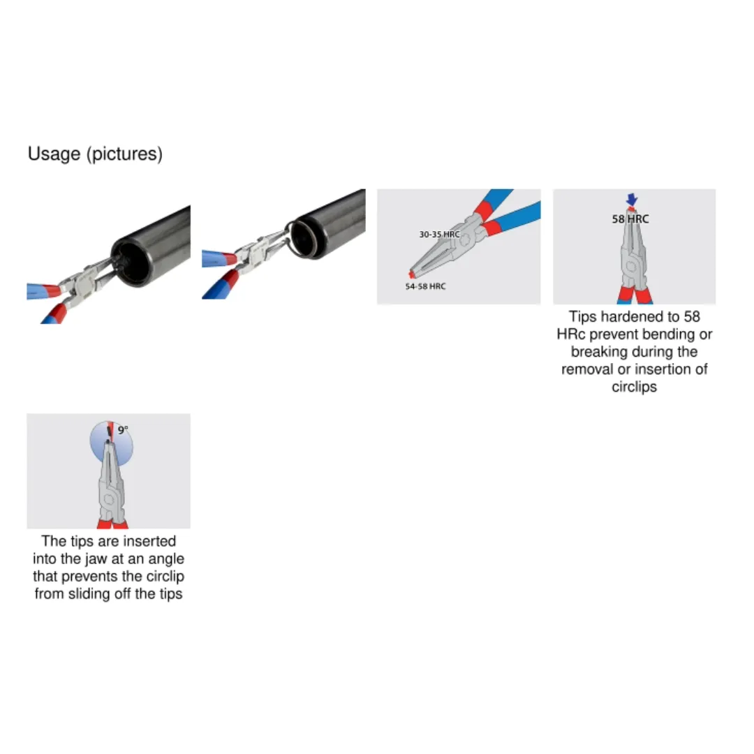 Circlip Internal Lock Rings Pliers - Straight- 536PLUS/1DP