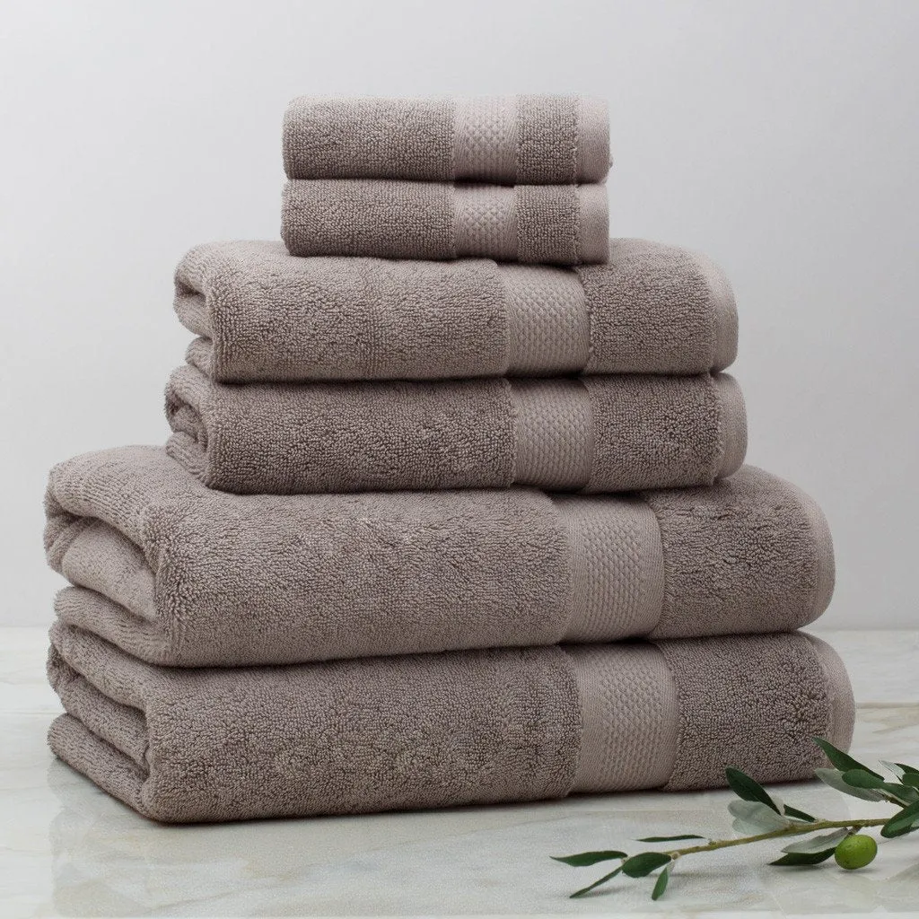 Classic Taupe Towel Essentials Bundle (2 Wash   2 Hand   2 Bath Towels)