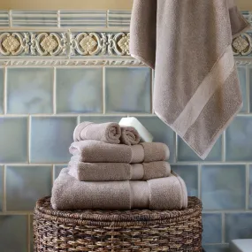 Classic Taupe Towel Essentials Bundle (2 Wash   2 Hand   2 Bath Towels)