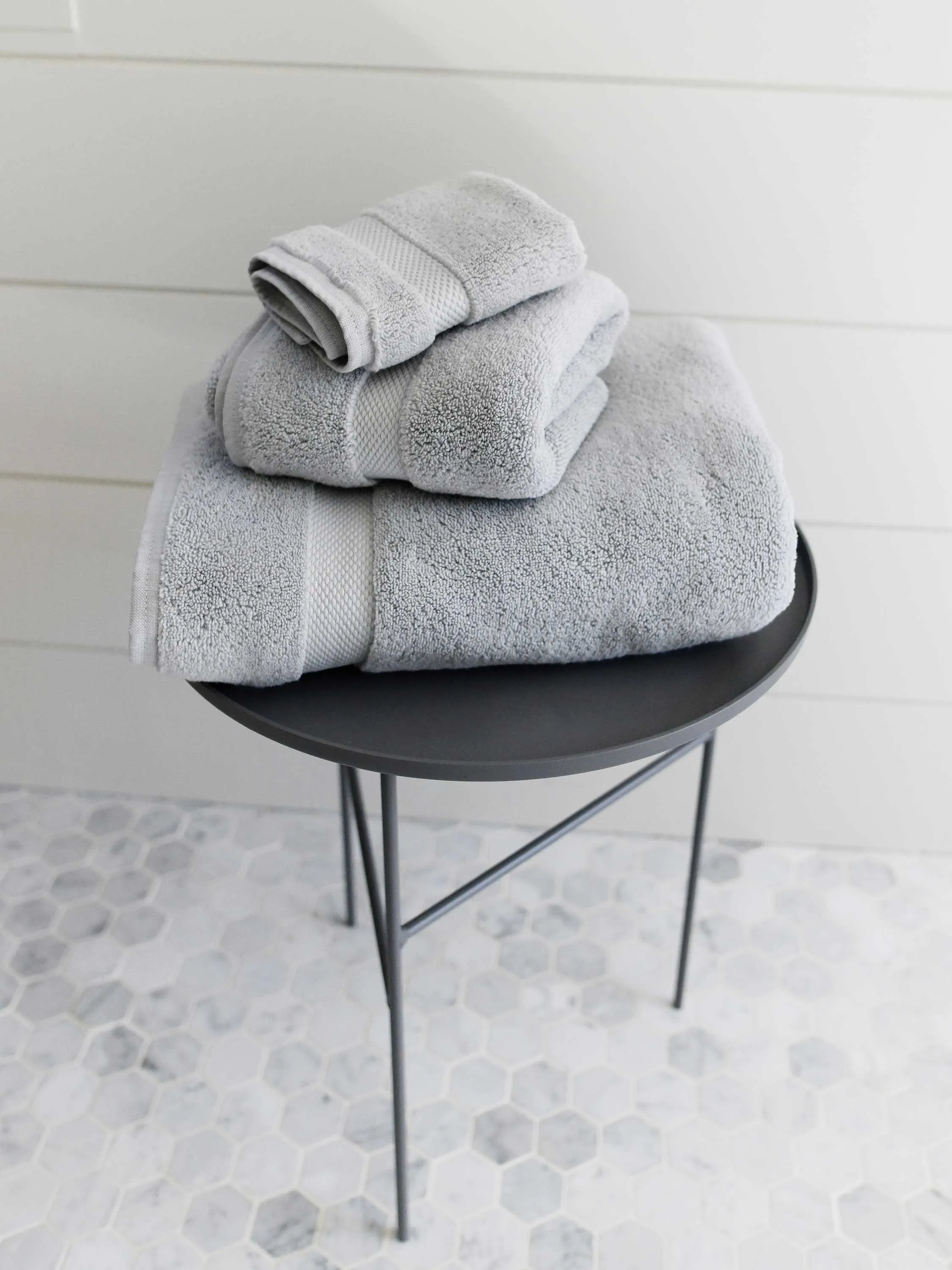 Cloud Gray Supima Cotton Bath Towel Set