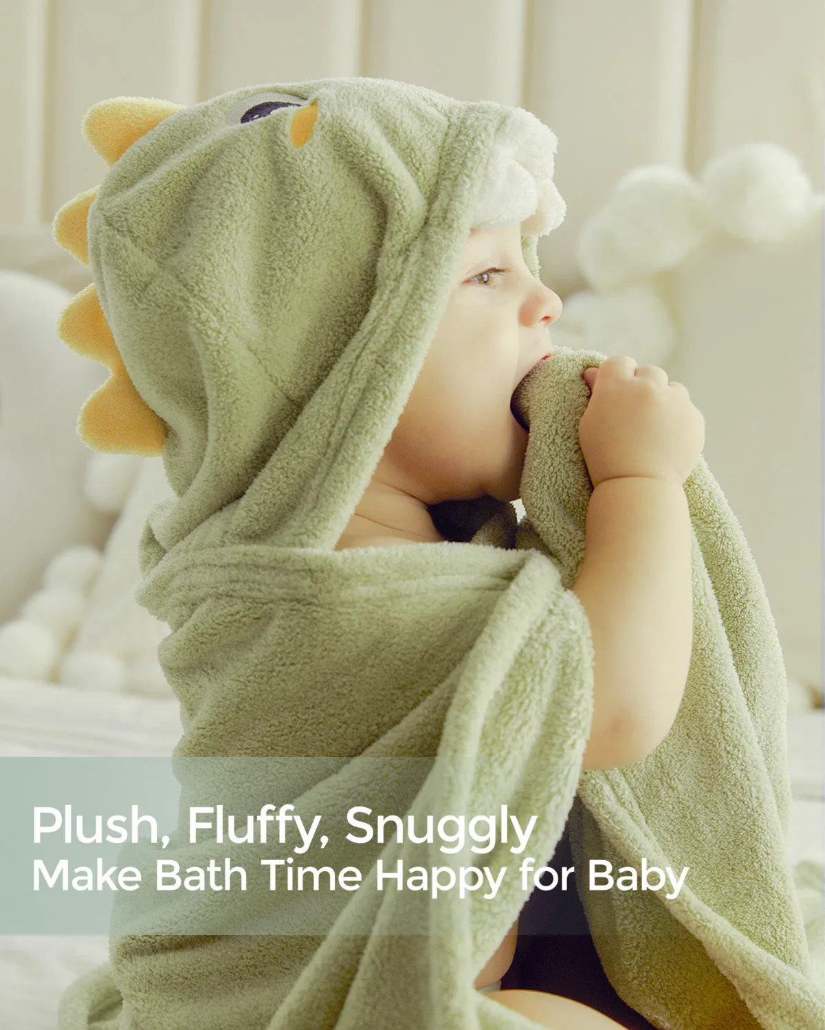 Coral Fleece Hooded Baby Bath Towel