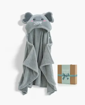 Coral Fleece Hooded Baby Bath Towel