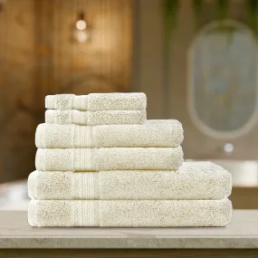 Cotton Home Ultimate Towel Collection - 6 Piece Bundle Cream