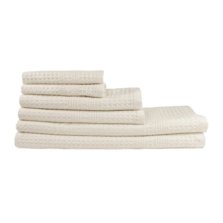 Cream Towel Set in Gift Bag, Classic Style