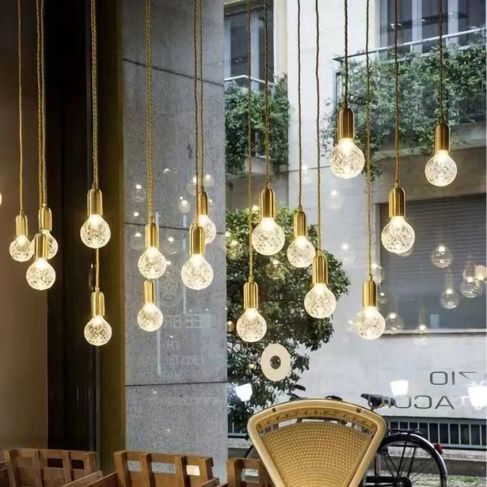 Crystal Bulb Pendant Light