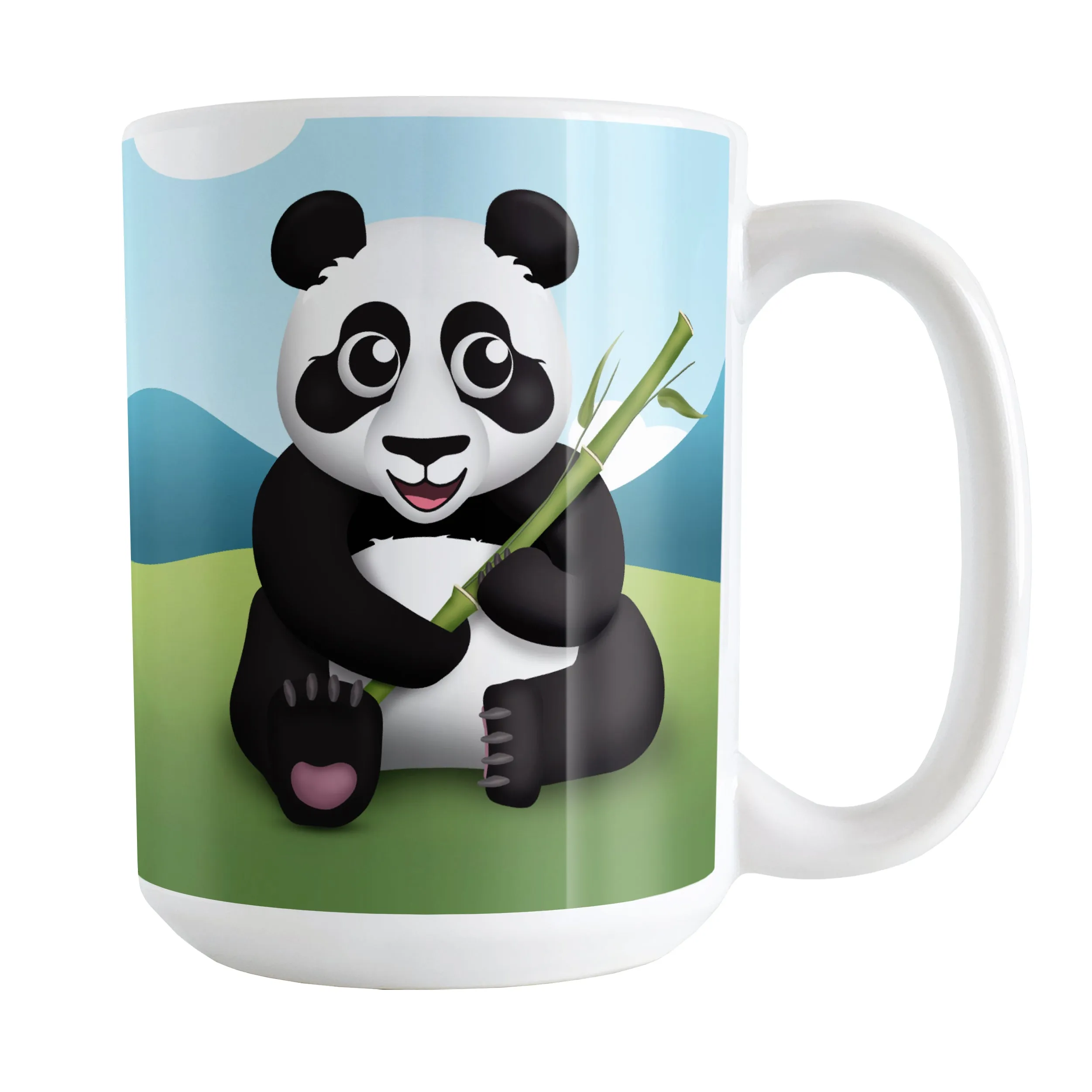 Cute Panda with Bamboo Mug