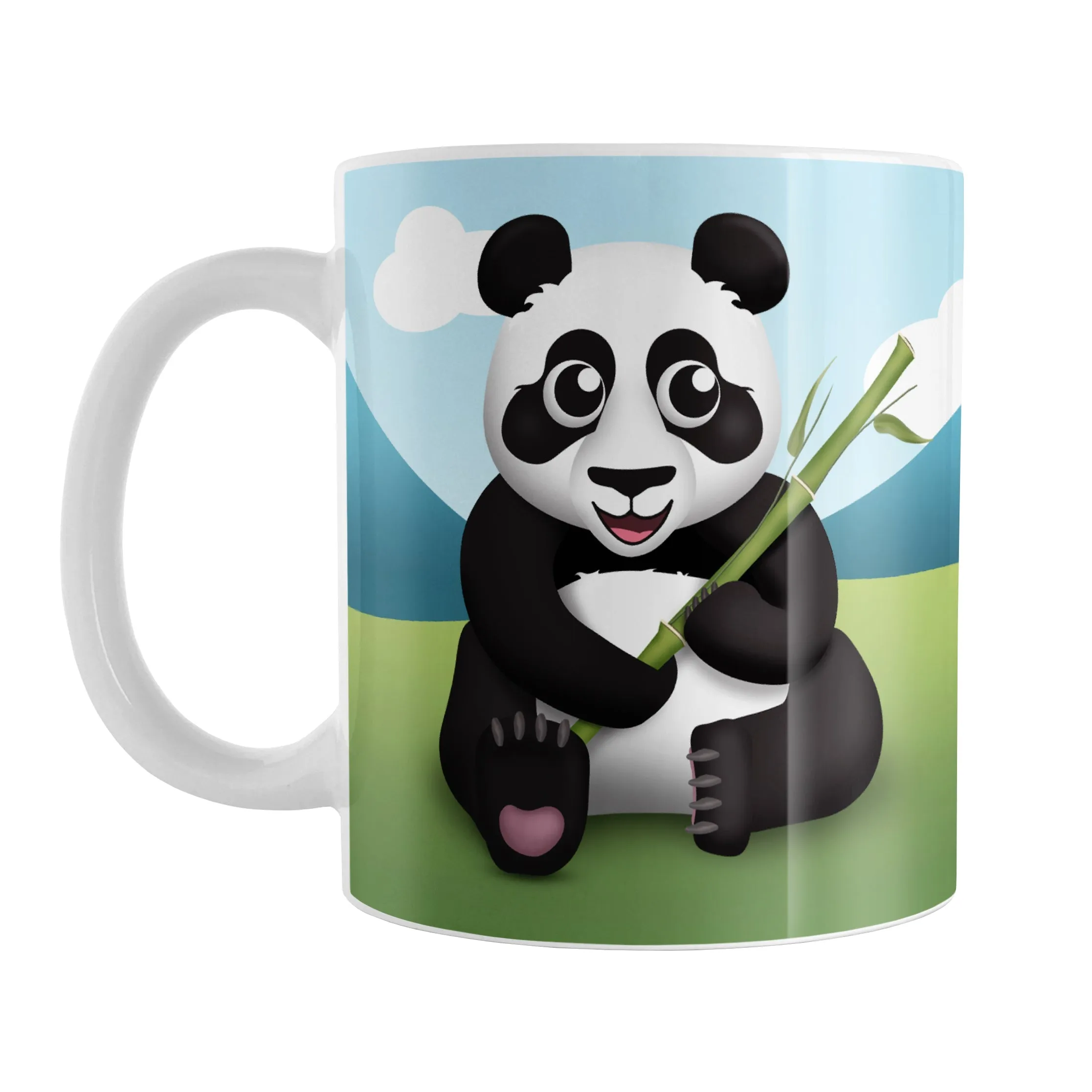 Cute Panda with Bamboo Mug