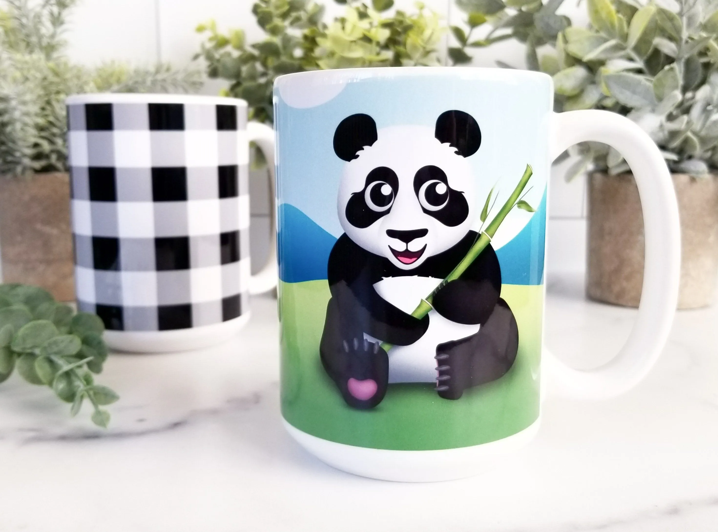 Cute Panda with Bamboo Mug