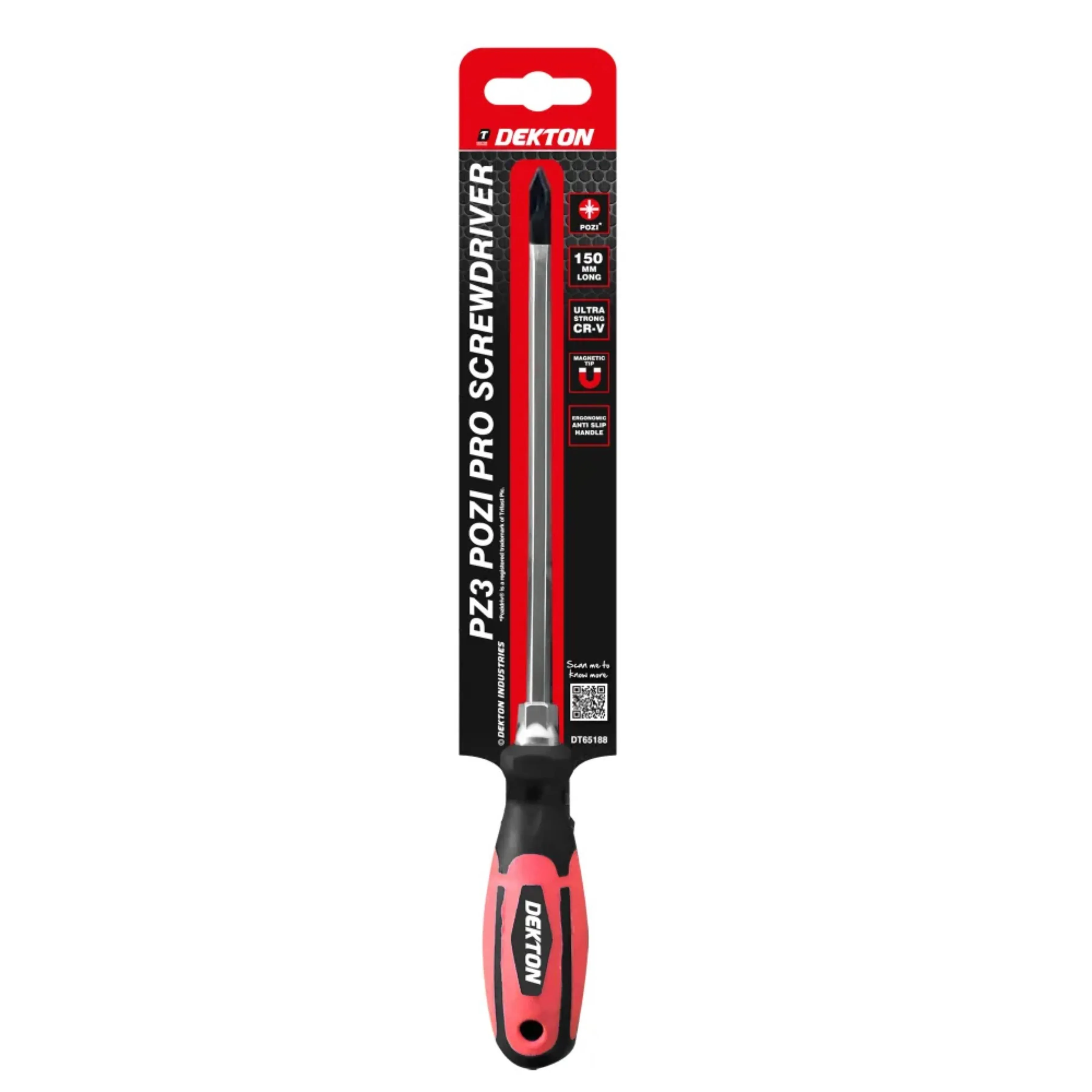 DEKTON Pozi No.3 x 150mm Pro Screwdriver