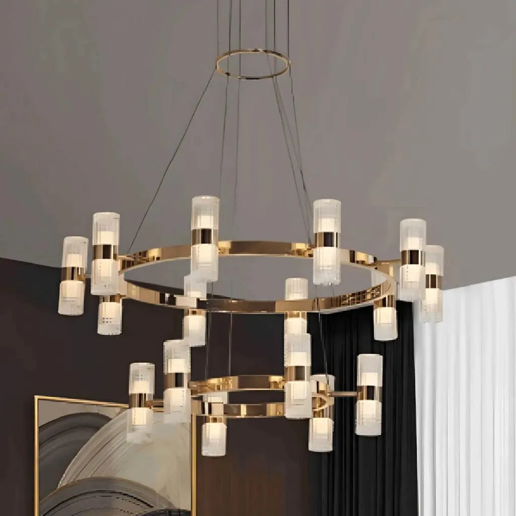 Empyrean LED Light Double Height Chandelier (P0715-16A)