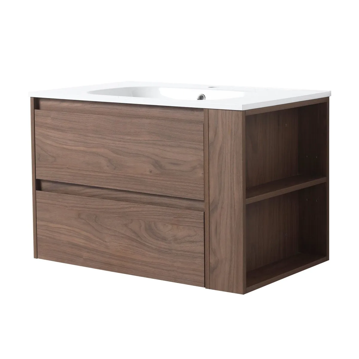 ExBrite 30" Wall Mounting Bathroom Vanity With Gel Sink