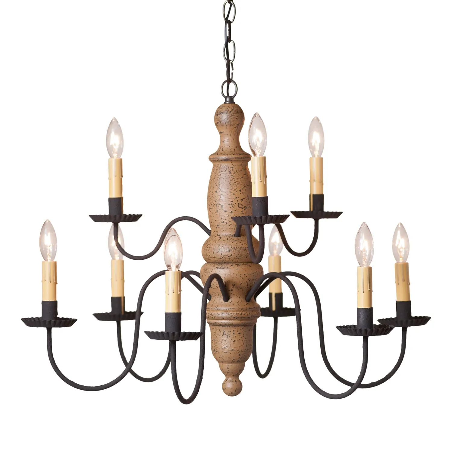 Fairfield Chandelier in Americana Pearwood