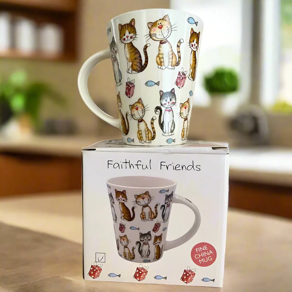 Faithful Friends Fine China Mug with Gift Box