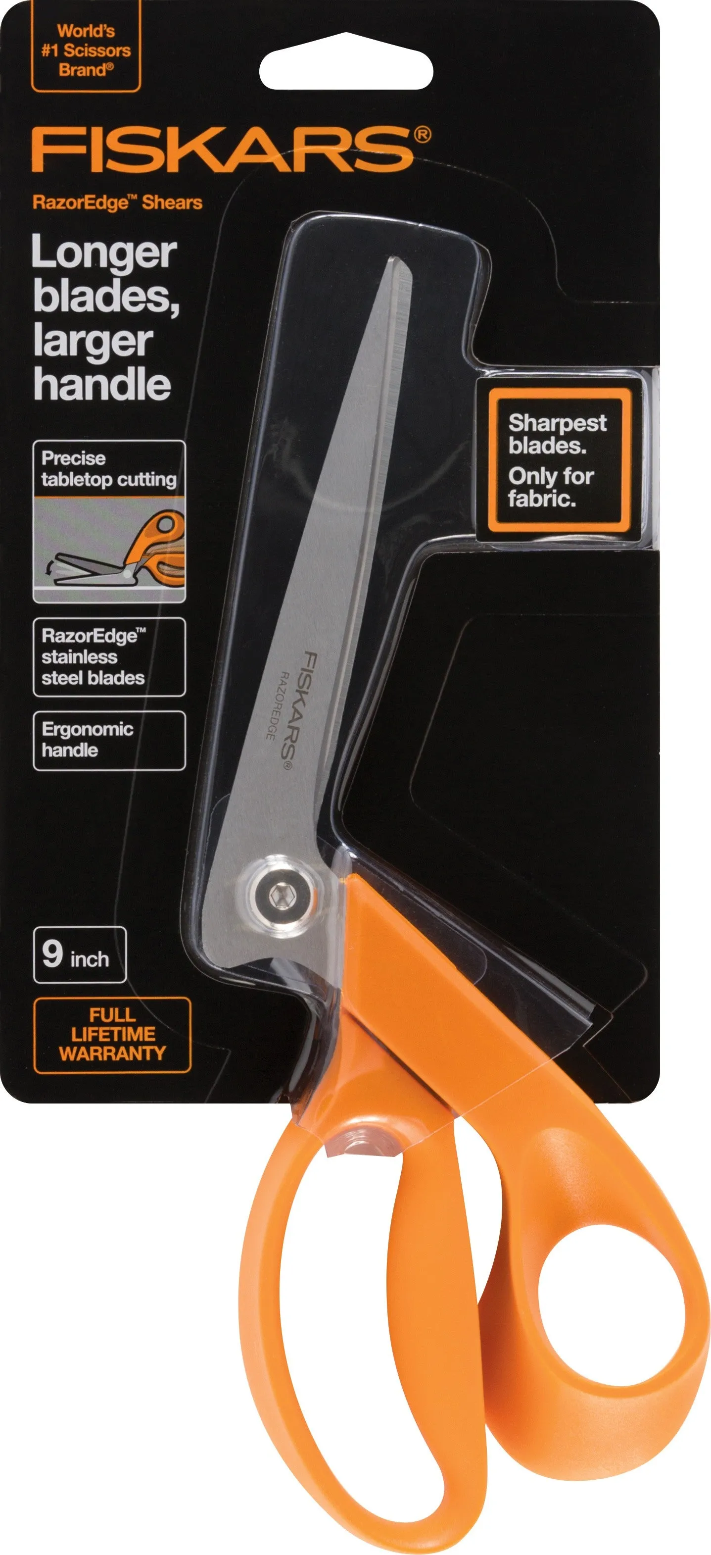 Fiskars RazorEdge 9in Fabric Tabletop Shears