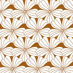 FLOWERS | Cinnamon brown | Pillowcase | 40x80cm / 15.7x31.5"