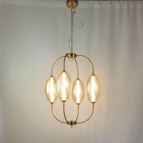 Frost Firefly Amber Glass Chandelier (A1892/4/A3)