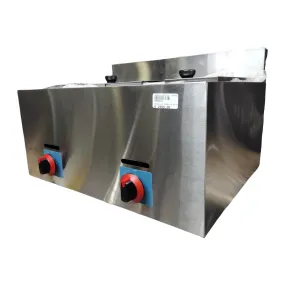 Gas Fryer Double Deep 2x6L with Safety Value